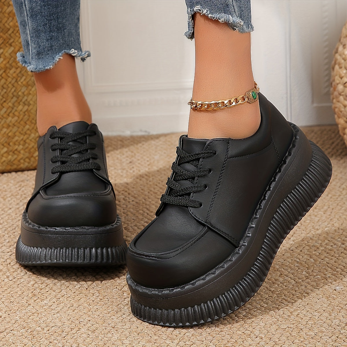 Black Orthopedic Sneakers