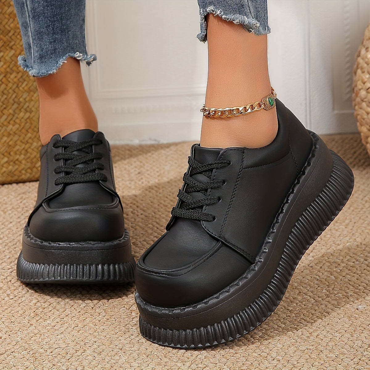 Black Orthopedic Sneakers