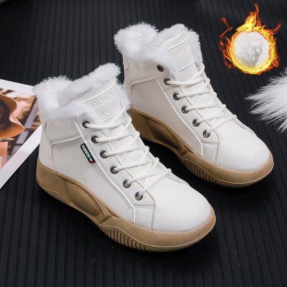 Non Slip Platform Wedge Sneakers Slip on Ankle Boots