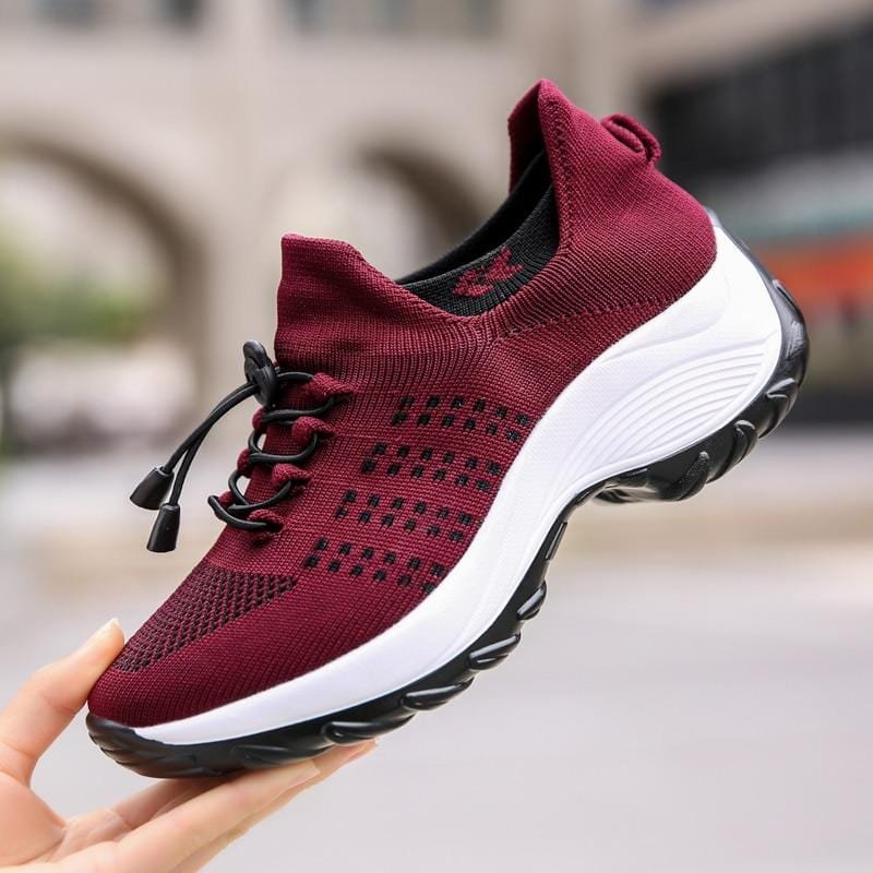 Women's Orthopedic Stretch Cushion Shoes Slip On Walking Shoes