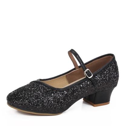Women's Sparkling Glitter 1.2inch/3.5cm Heels Modern & Ballroom Dance Shoes