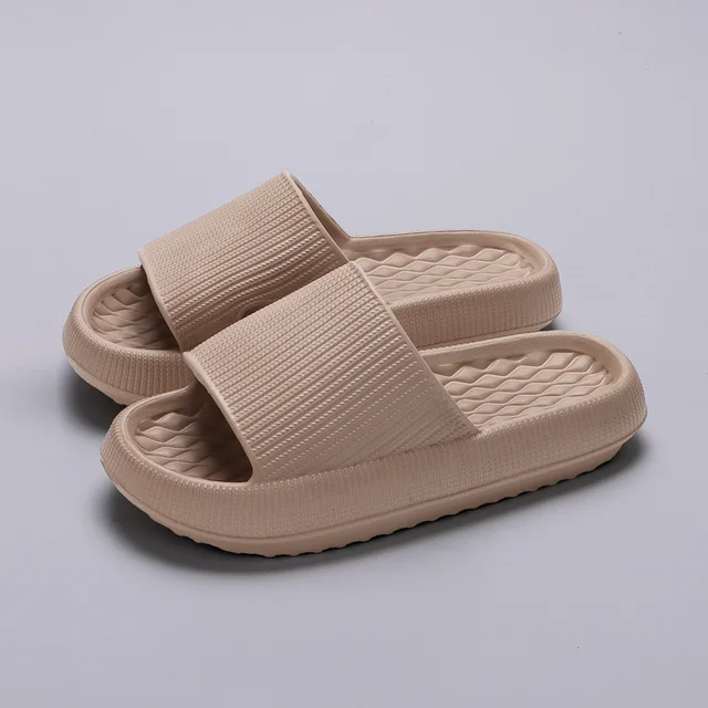 Thick Platform Cloud Slippers Non Slip Soft Sole Pillow Slides