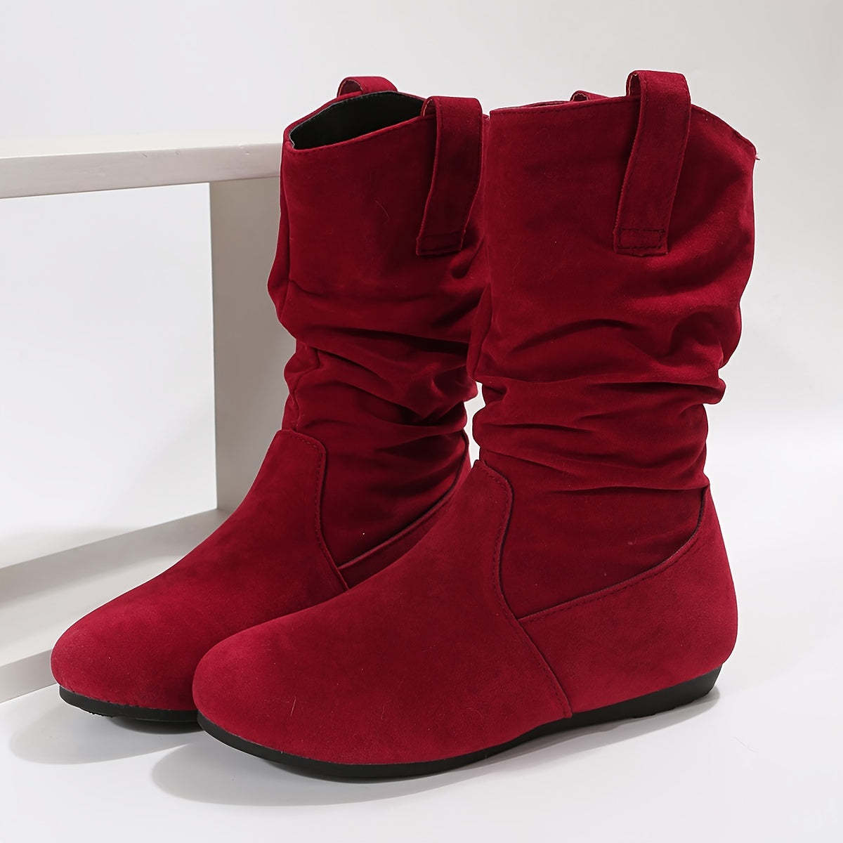 Softly lined warm ankle boots