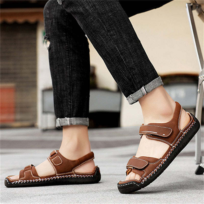 Men's Travel Anti Slip Soft Sole Velcro Beach Sandals