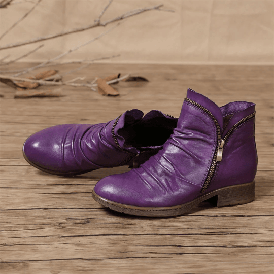 Cozy Colorful Ankle Winter Boots