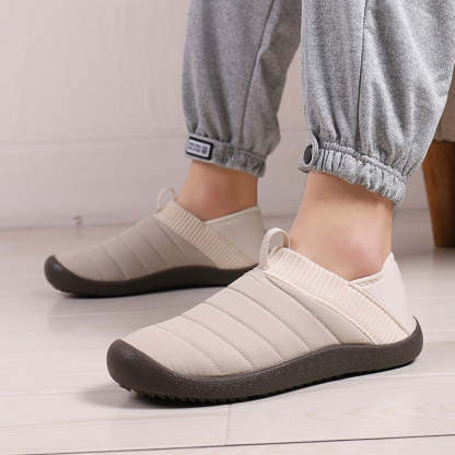 Men Fur Slippers Anti-slip Waterproof Indoor Slides