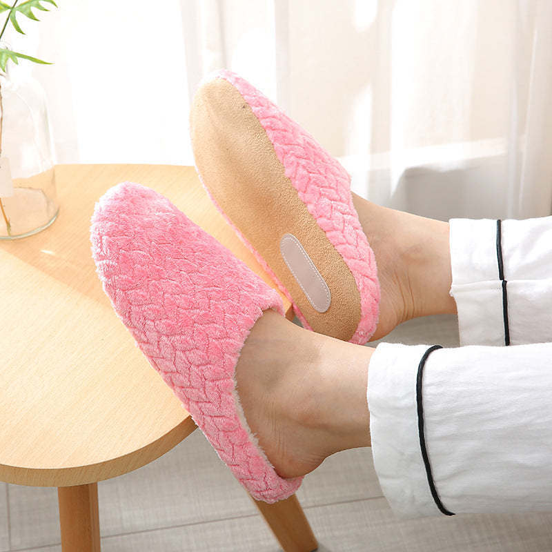 Men Anti-slip Warm Soft Winter Home Slippers