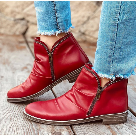 Cozy Colorful Ankle Winter Boots