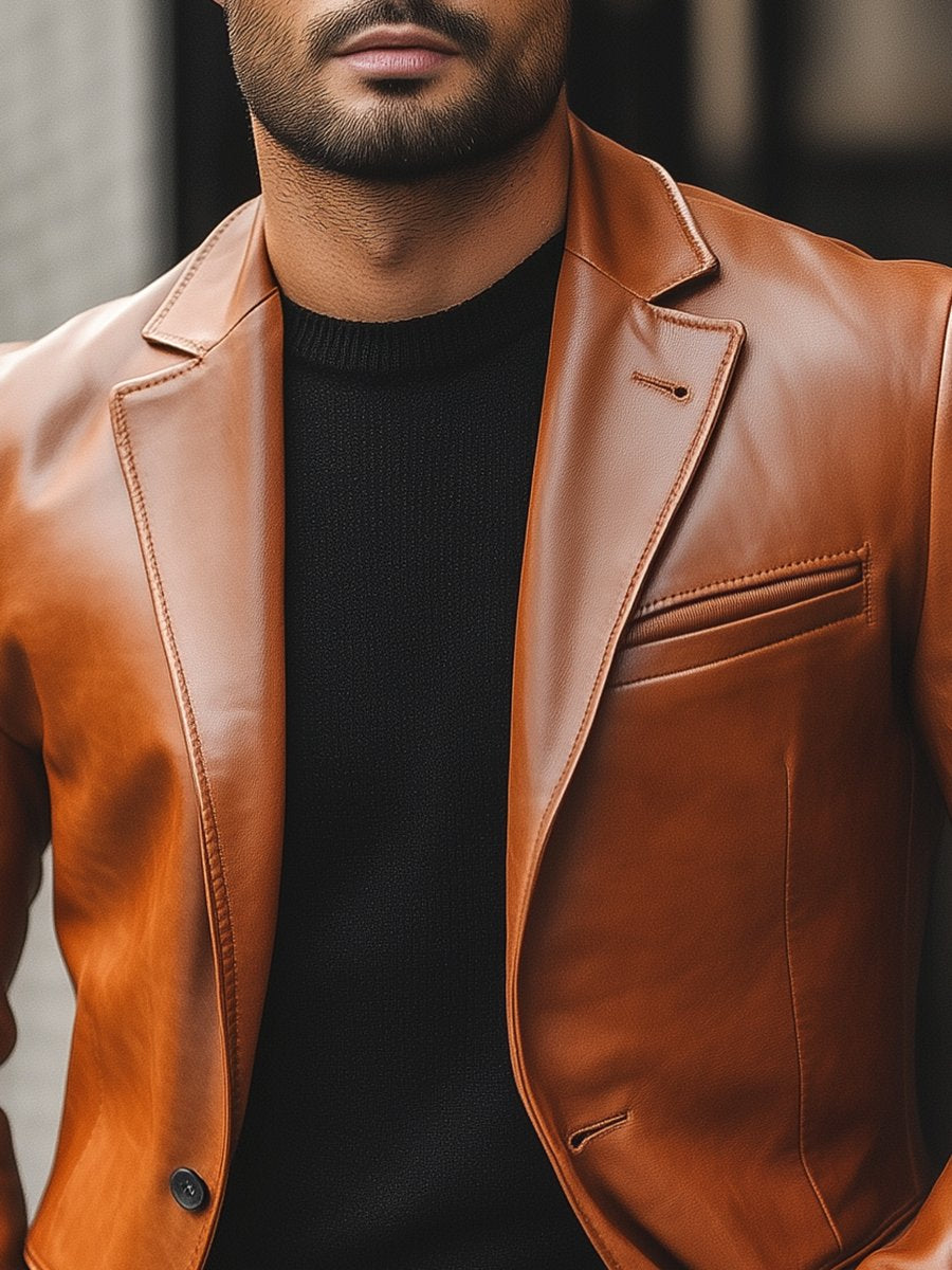 Men's Elegant Premium Leather Jacket