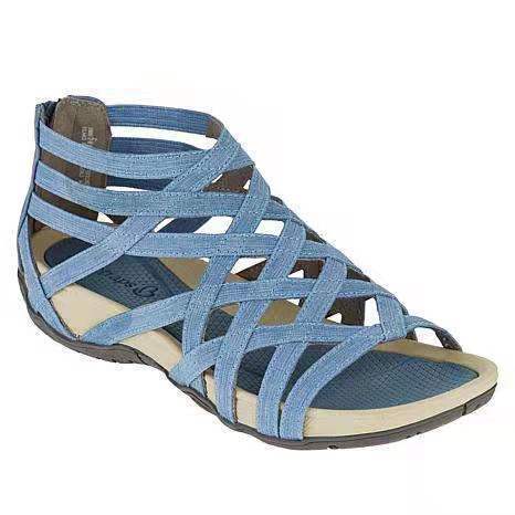 Round Toe Hollow Roman Gladiator Beach Wedge Sandals