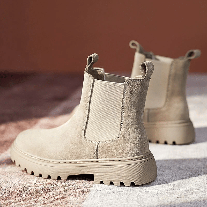 Orthopedic Ankle Boots Chunky Sole
