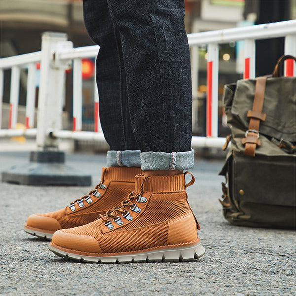 Men's Walking Punk Ankle Boots