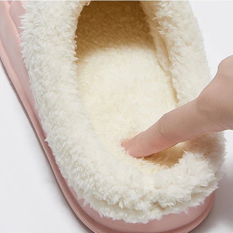 Cozy Plush Slippers For Women Nonslip Indoor Slides
