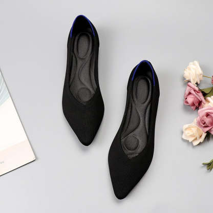 Pointed Wide Toe Box Ballet Flats for Bunions