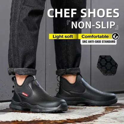 Chef Non Slip Waterproof Comfortable Kitchen Work Shoes Safety Steel Toe Boots