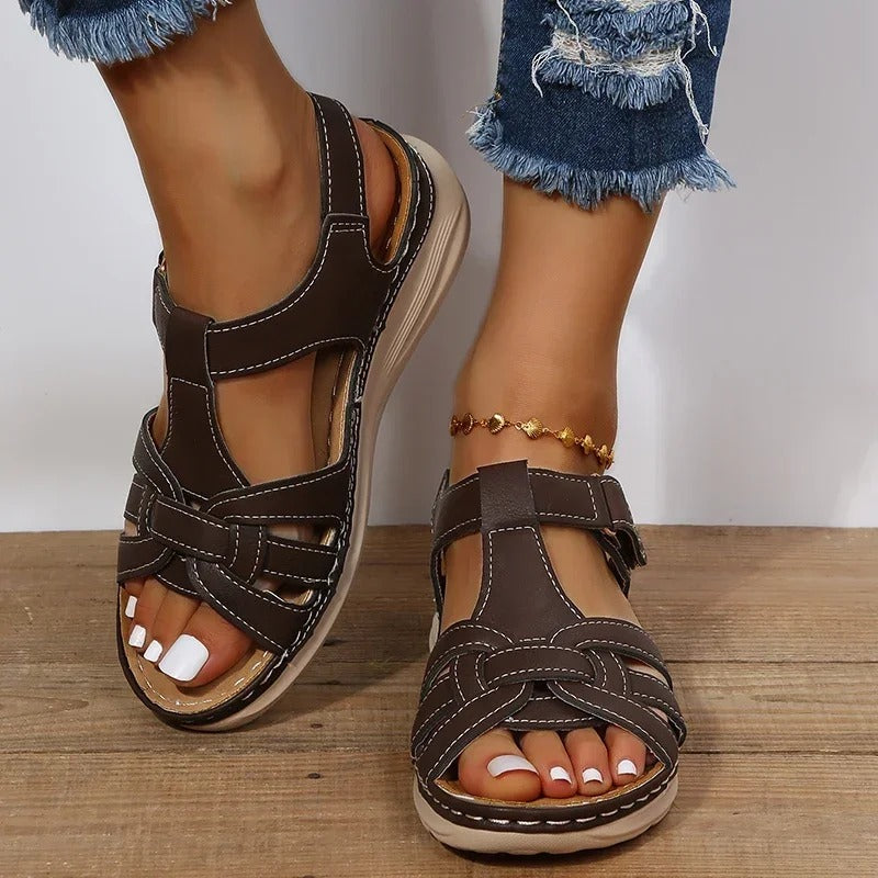 Elegant Orthopaedic Leather Sandals for Optimal Comfort