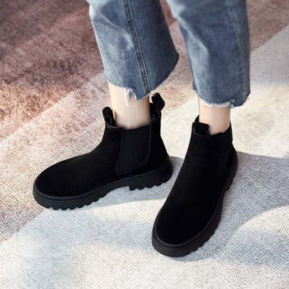 Women Orthopedic Ankle Boots Chunky Sole