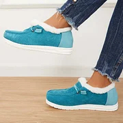 Women's Flat Slip-On Bootie Warm Lining Ankle Snow Boots