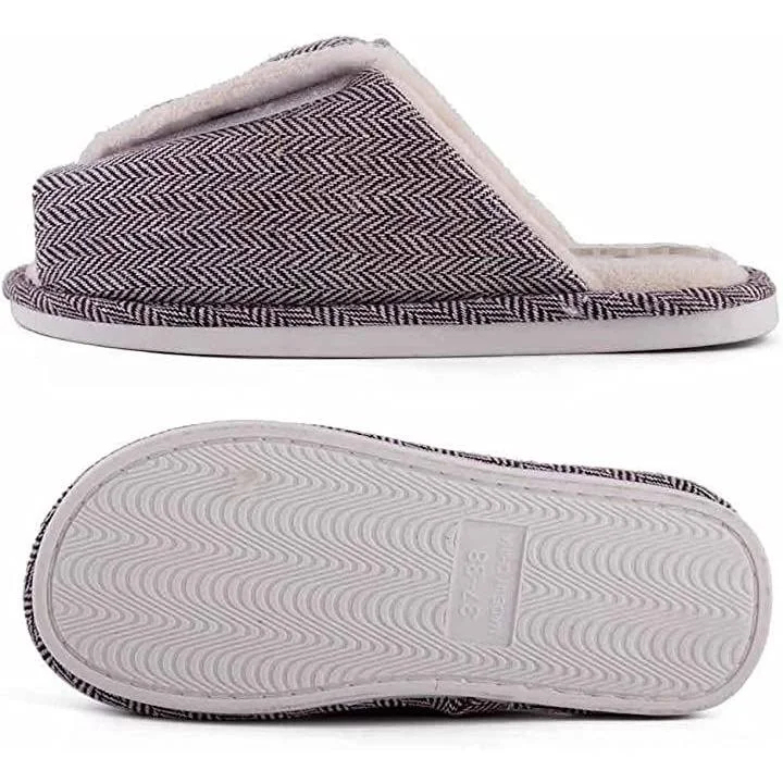 Swollen Feet Non-Slip Open Toe Indoor Wool Slippers