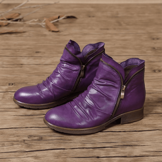 Cozy Colorful Ankle Winter Boots