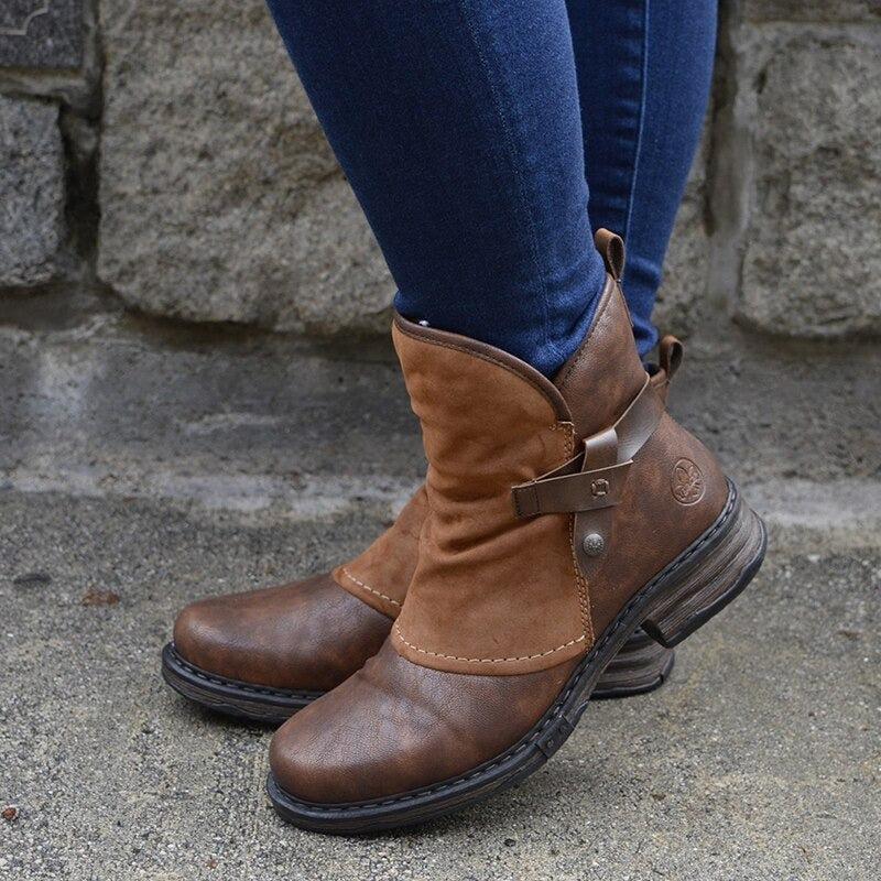 Women Orthopedic Boots Mujer Suede Winter Shoes