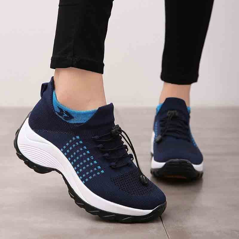 Women's Orthopedic Stretch Cushion Shoes Slip On Walking Shoes
