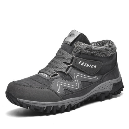 Orthopedic Shoes Men Anti-collision Velcro Hiking Ankle Sneakers Suede Outdoor