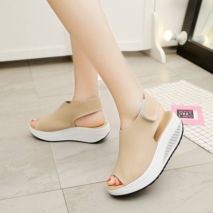 Comfy Slip-On Sandal Platform Shoes