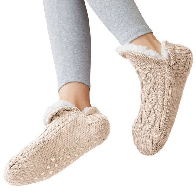 Thermal Socks Ultra Warm Non-Slip Yarn Fur Indoor Slipper Socks