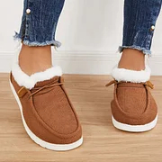 Women's Flat Slip-On Bootie Warm Lining Ankle Snow Boots