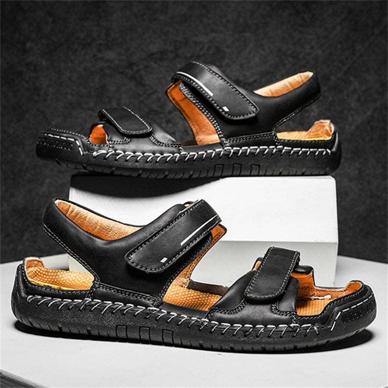 Men's Travel Anti Slip Soft Sole Velcro Beach Sandals