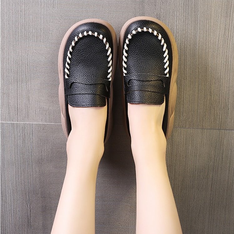 Women Soft-Soled Pure Cowhide Loafers