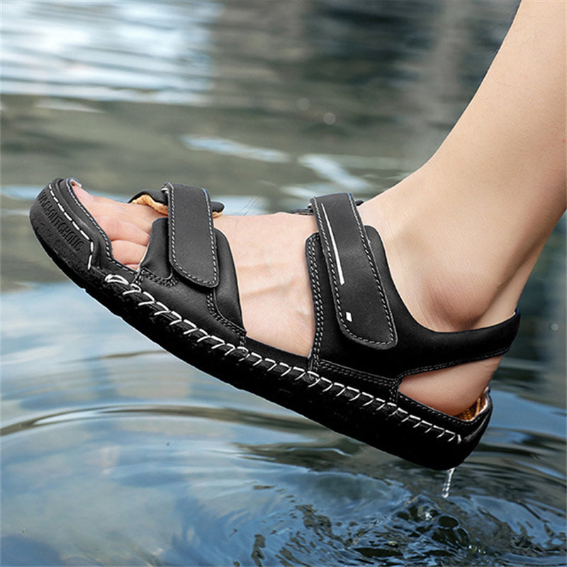 Men's Travel Anti Slip Soft Sole Velcro Beach Sandals