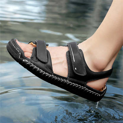 Men's Travel Anti Slip Soft Sole Velcro Beach Sandals