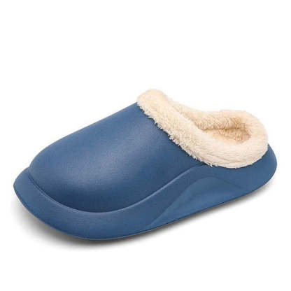 Waterproof Men Slippers Anti-slip Plush Home Footwear