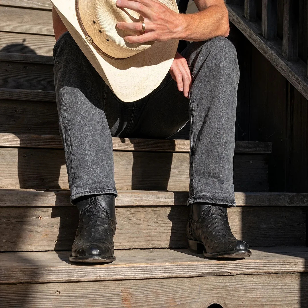 Western Shoes round Toe Men's Casual Men's Boots