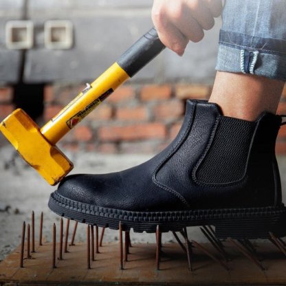 Men Winter Boots For Work Oil-proof Safety Orthopedic Shoes