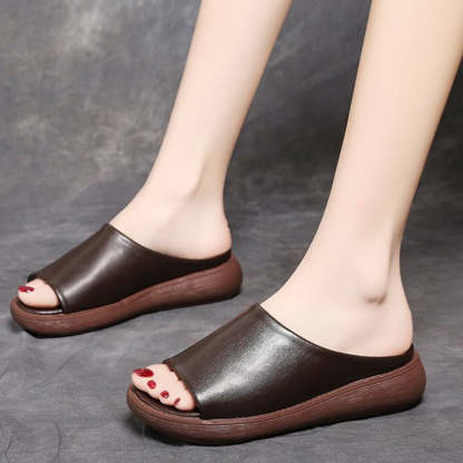 Comfortable Women Leather Summer Sandals