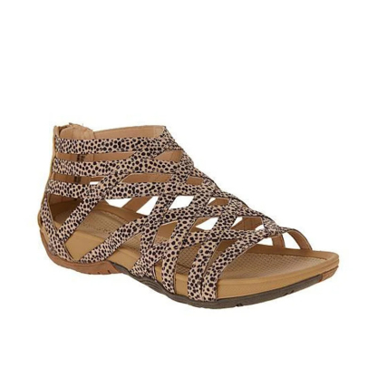 Round Toe Hollow Roman Gladiator Beach Wedge Sandals
