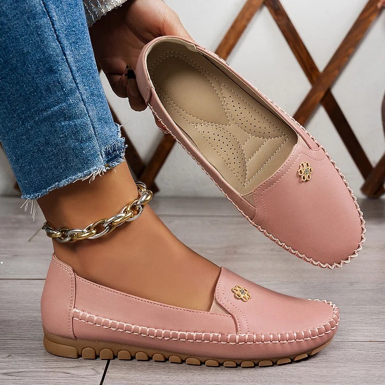 Women's Orthopedic Leather Shoes – Lightweight, Breathable, Anti-Slip