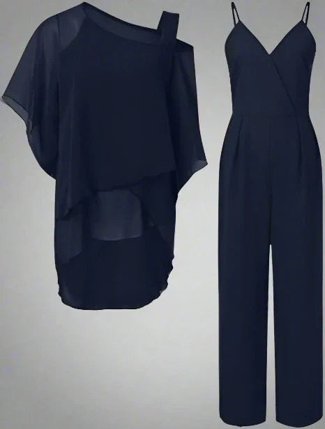 Luxury Chiffon Evening Set