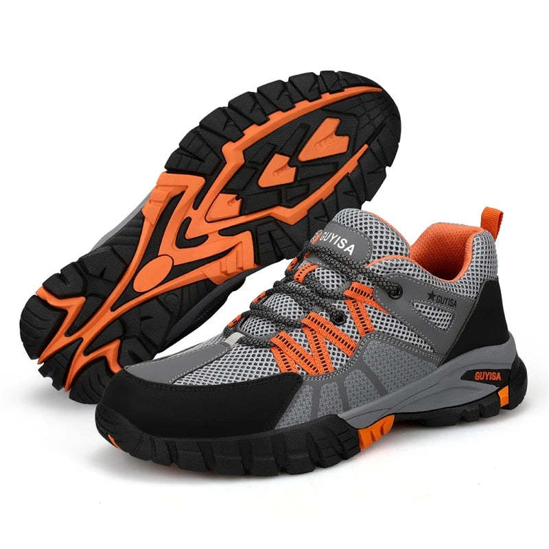 Orthopedic Shoes Men Steel Toe Lace Puncture-Proof Work