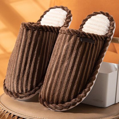Men Comfy Warm Slippers Smooth Yarn Home Slides