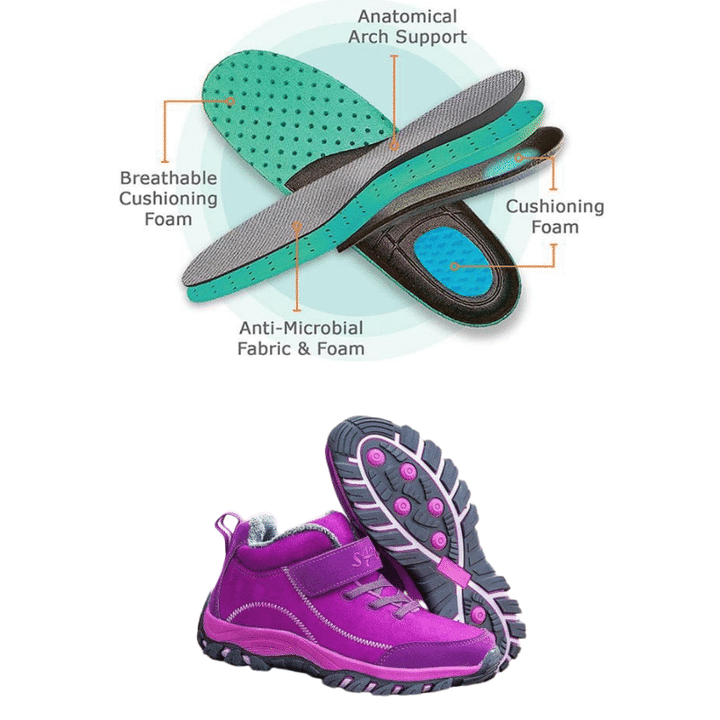 Comfortable Orthopedic Villi Leather Ankle Boots