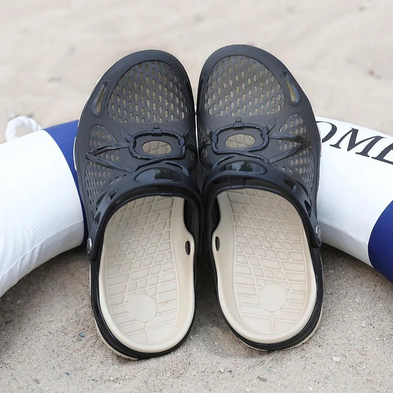 Men's Summer Slippers Lightweight Mesh Clog Quick Drying Garden Shoe