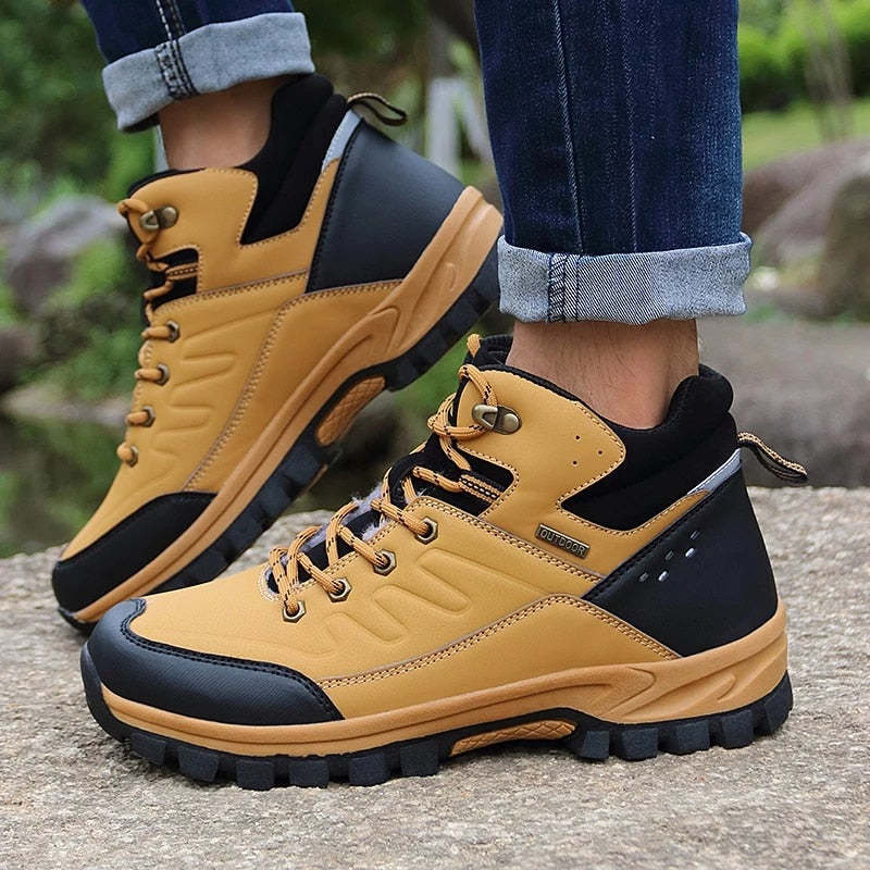 Men Waterproof Orthopedic Shoes Anti-shock Winter Boots