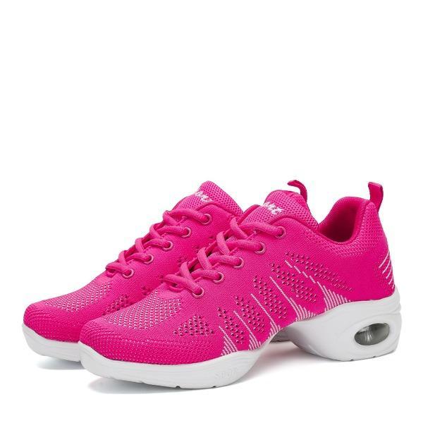 Women's Jazz Shoes Lace-up Dance Sneakers