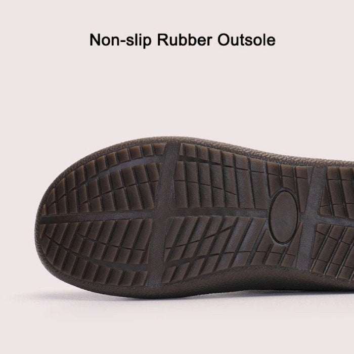 Men Fur Slippers Anti-slip Waterproof Indoor Slides