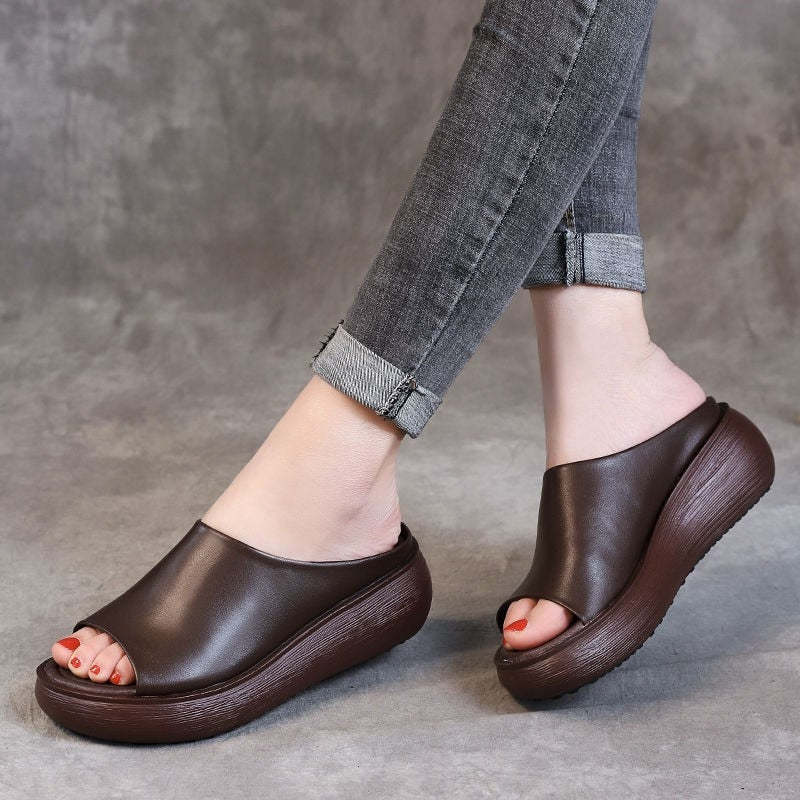Comfortable Women Leather Summer Sandals