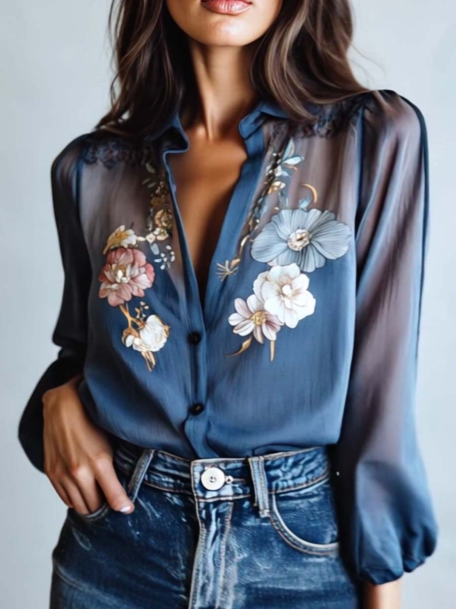 Boho Chic Floral Blouse